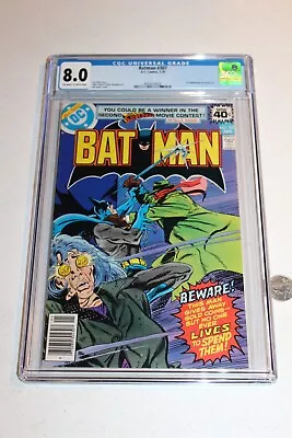 Buy CGC 8.0 Batman 307 1979 1st APP Lucius Fox Key Book Aparo Cover Art NEWSSTAND  • 79.94£