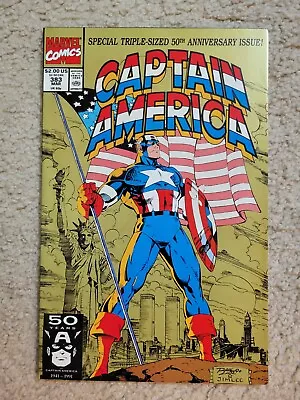 Buy Captain America #383 (1991) Jim Lee - Triple Sized 50th Anniversary Issue Marvel • 5.53£