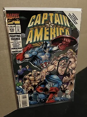 Buy Captain America 430 🔥1994 Fighting Chance Pt 6🔥AMERICOP Damon Draw🔥NM • 5.59£