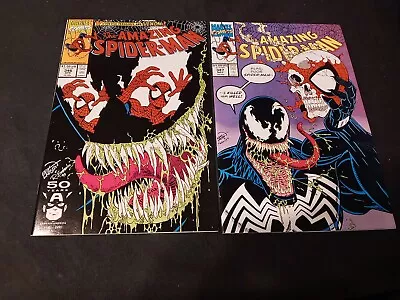 Buy Amazing Spider-man Lot (2) #346 & #347 Venom Carnage Cletus Kasaday Black Cat Nm • 35.97£