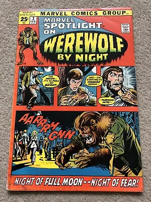 Buy Marvel Spotlight No.2  Key 1st Appearance Werewolf By Night 1972 Fn/vfn • 260£
