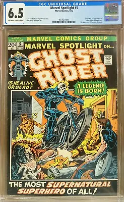 Buy Marvel Spotlight #5 (1972) CGC 6.5 OWW - KEY 1st App. Ghost Rider • 1,068.63£