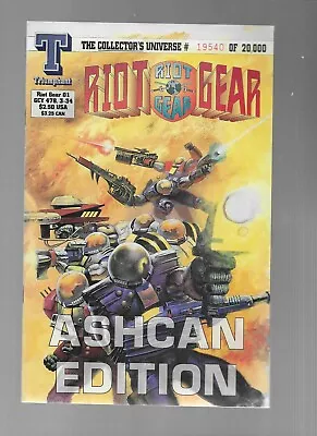 Buy Triumphant Comics  RIOT GEAR #01 ASH CAN Edition   Serial # 19,540 Of 20,000  • 2.38£