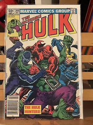 Buy Incredible Hulk #269 NEWSSTAND 1982 | 1st Hulk Hunters & 1st Bereet • 5.59£