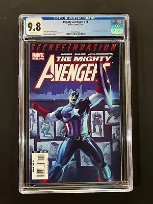Buy Mighty Avengers #13 CGC 9.8 (2008) - 1st Secret Warriors - Captian America • 127.46£