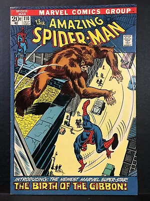 Buy Amazing Spider-Man 110 VF  1972 Marvel 1st App Gibbon John Romita • 39.68£