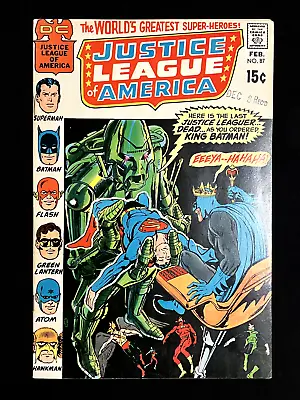 Buy Justice League Of America #87 (1st Series) DC Comics Feb 1971 • 12.16£