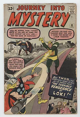 Buy Journey Into Mystery 88 Marvel 1963 VG Mighty Thor 2nd Loki Stan Lee Jack Kirby • 1,120.85£