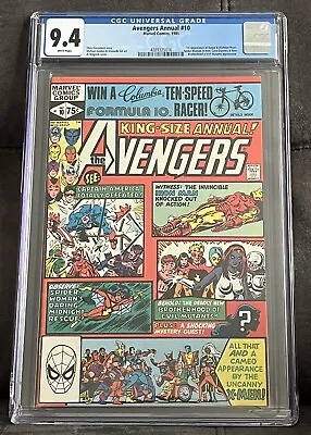 Buy AVENGERS ANNUAL 10 CGC 9.4 White Pgs 1st App ROGUE, MADELYN PRYOR - Cracked Case • 99.94£