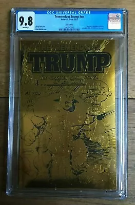 Buy Tremendous Trump #NN Gold Foil Limited To 300 Copies Hulk #1 CGC 9.8 2061047003 • 540£