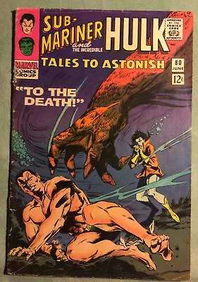 Buy TALES TO ASTONISH. #80.  1966. SILVER AGE. Marvel Comics. Cover Not Attached. • 12£
