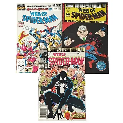 Buy Web Of Spider-Man Annual #3 4 5 NEWSSTAND And DIRECT MARKET Edition 1987 Marvel • 14.04£