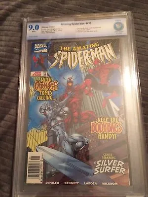 Buy AMAZING SPIDER-MAN #430 1st Cosmic Carnage Hard To Find Newsstand Cbcs 9.0 • 118.25£