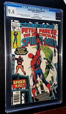Buy CGC SPECTACULAR SPIDER-MAN #5 1977 Marvel Comics CGC 9.4 Near Mint White Pages • 120.29£