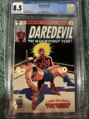 Buy Daredevil #164 CGC 8.5 Original Retold Black Widow Frank Miller Marvel Comics • 68.26£