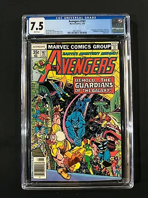 Buy Avengers #167 CGC 7.5 (1978) - Nick Fury, Nighthawk, Porcupine & Korvac App • 31.97£