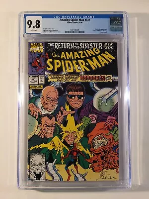 Buy Amazing Spider-Man #337 CGC 9.6 1990 Marvel Comics New Sinister Six • 160.85£