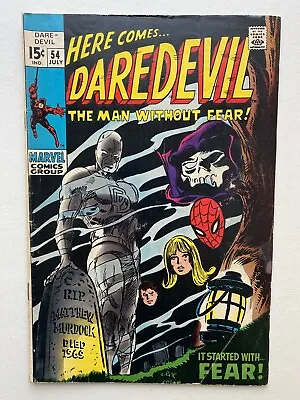 Buy DAREDEVIL #54 1969 Marvel Comics 1st App Starr Saxon Mister Fear Silver Age • 19.77£