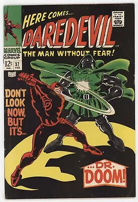 Buy Daredevil 37 Marvel 1968 FN Stan Lee Gene Colan Fantastic Four Dr. Doom • 43.69£