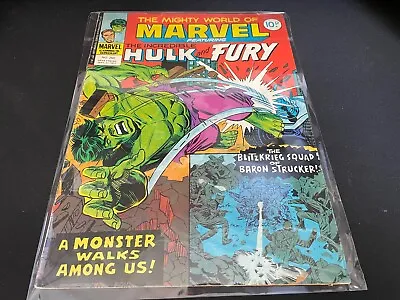 Buy #260 - Mighty World Of Marvel Feat The Incredible Hulk And Sgt. Fury - Sept 1977 • 4.24£