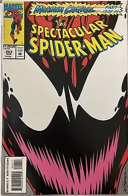 Buy The Spectacular Spider-Man #203 NM Maximum Carnage 13 Of 14 • 14.39£