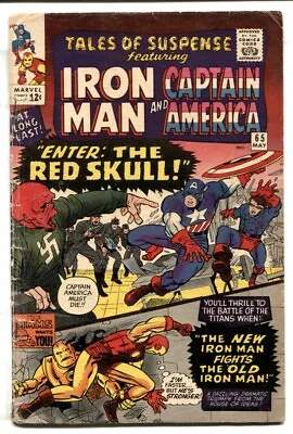 Buy TALES OF SUSPENSE #65 Double Cover! First Silver-Age RED SKULL 1965 VG+ • 296.82£