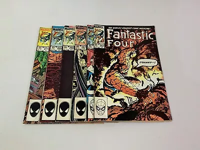 Buy Fantastic Four Marvel 1984 Comic Book Bundle Issues 263,265,267,268,269 & 271 • 25£