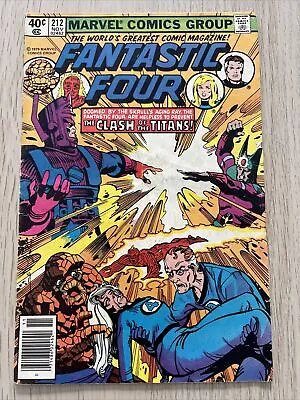 Buy Fantastic Four #212 - Marvel, 1979 -  2nd Terrax The Tamer - Galactus - Newstand • 9.49£
