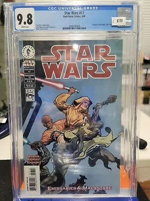 Buy Star Wars #17 CGC 9.8 - 2000 - 1st Appearance Of Quinlan Vos • 154.92£