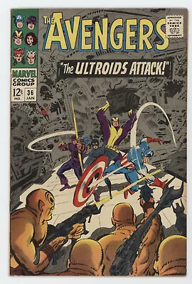 Buy Avengers 36 1st Series Marvel 1967 FN VF Captain America Hawkeye Scarlet Witch • 30.27£