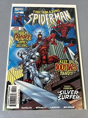 Buy Amazing Spider-Man #430 VF/NM Carnage And Silver Surfer 1st App Carnage Cosmic • 63.07£