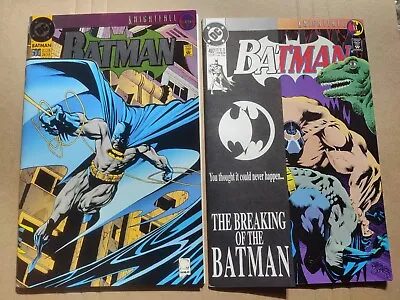 Buy Batman 497 FN/VF 500 VF (DC 1993) Knightfall Lot Of 2 1st Prints • 6.38£