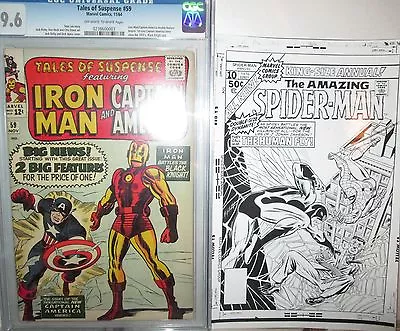 Buy Amazing Spider-Man COVER PROOF ART 1976 B&W Annual 10 Silverprint W)PEDIGREE COA • 181.80£