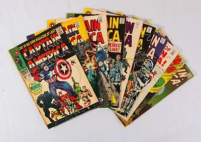 Buy Captain America Lot Of 10, All Between VG & VF, #100-104, 106, 107, 109, 110 113 • 401.59£
