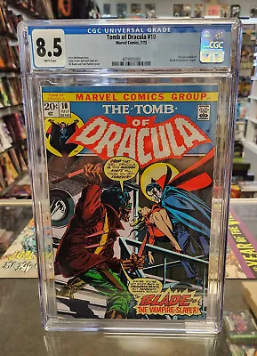 Buy Tomb Of Dracula #10 CGC 8.5 White Pages Marvel 1973) 1st Appearance Of Blade • 1,758.94£