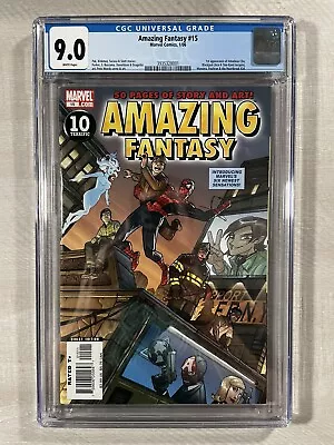 Buy Amazing Fantasy #15 (2006) - CGC 9.0 White Pages - First Amadeus Cho (Hulk) • 237.14£