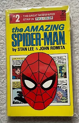 Buy The Amazing Spider-Man THE GREAT NEWSPAPER STRIP 1980 Pocket Book 164 Pgs #2 • 31.67£
