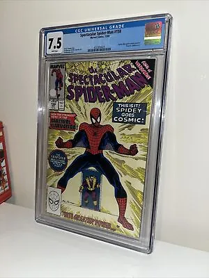 Buy Spectacular Spider-Man #158 CGC 7.5 White. Crack Clean Press! • 40£