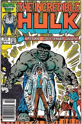 Buy Incredible Hulk 1962 Series # 324 FN-VF Newsstand Comic Book • 27.71£