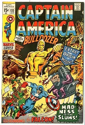 Buy Captain America   #133  VERY FINE   Jan. 1971   The Falcon Becomes Cap's Partner • 31.53£