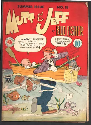 Buy Mutt & Jeff #18 1945-Sheldon Mayer Cover Art-Newspaper Comic Strips & Bud Fis... • 76.11£