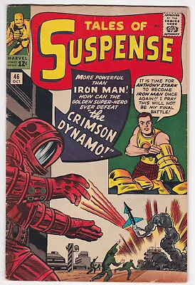 Buy Tales Of Suspense #46 Very Good Plus 4.5 Iron Man First Crimson Dynamo 1963 • 122.69£