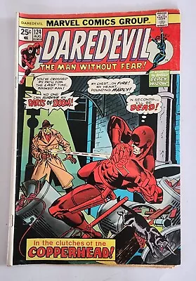 Buy Daredevil #124 1975 - Key 1st Copperhead / Gil Kane Cover - Marvel Comics • 7.59£