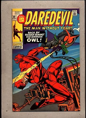 Buy Daredevil #80_september 1971_very Fine_ In The Eyes...of The Owl _bronze Age Uk! • 0.99£