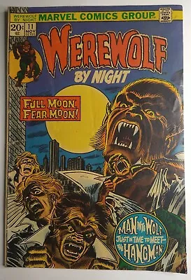 Buy Marvel Comics Werewolf By Night #11 1st Appearance Hangman FN 6.0 • 19.74£