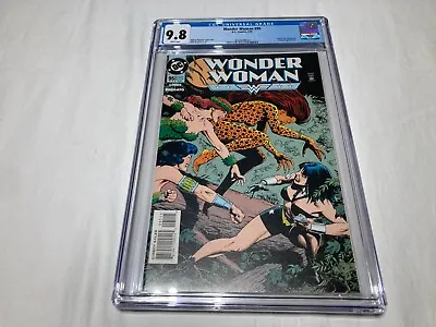 Buy Wonder Woman 95 CGC 9.8 NM/M White Pages Poison Ivy Cheetah Cheshire 1995 • 75.44£