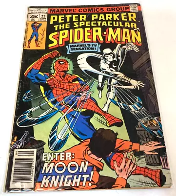 Buy Peter Parker, The Spectacular Spider-Man # 22   Marvel 1978  Moon Knight   • 12.78£