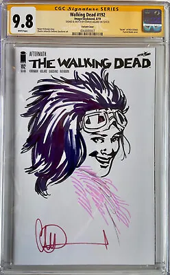 Buy The Walking Dead #192 Blank Cover W/Princess Sketch By Charlie Adlard CGC 9.8 • 225£