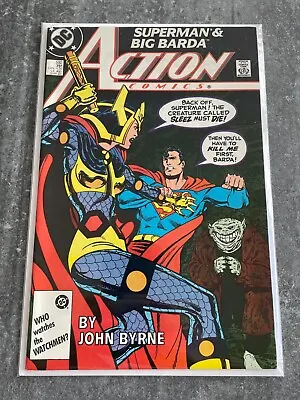 Buy Action Comics #592 | 1st App Of Sleez | John Byrne | VF+ | B&B (DC 1987) • 1.75£