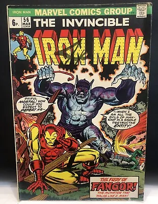 Buy Iron Man #56 Comic , Marvel Comics 1st App Fangor • 7.32£